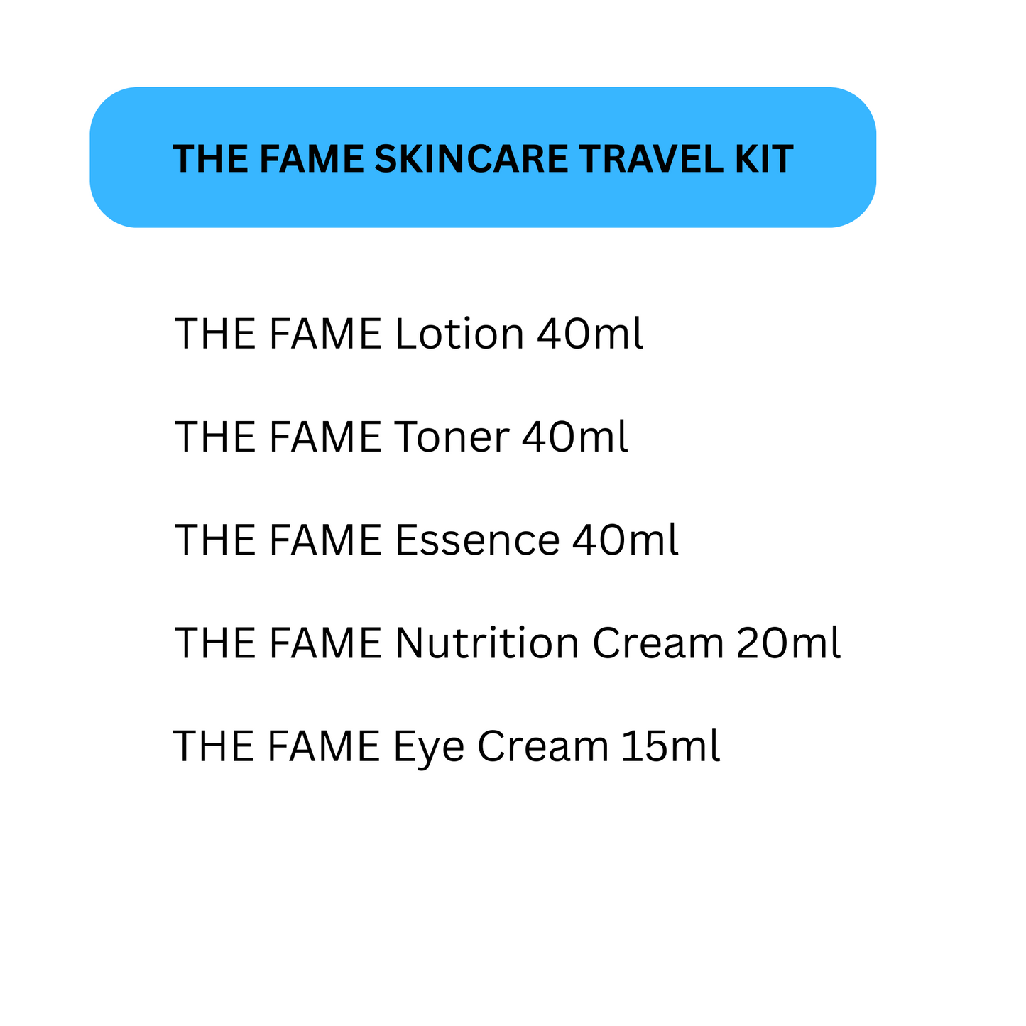 LE KIT DE VOYAGE FAME